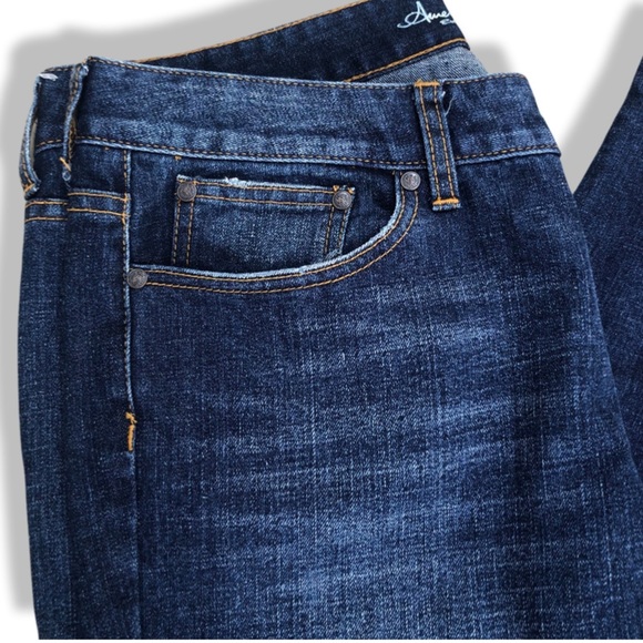 American Rag Boot Mid Rise Dark Wash Denim Jean Size 11S - Picture 3 of 12